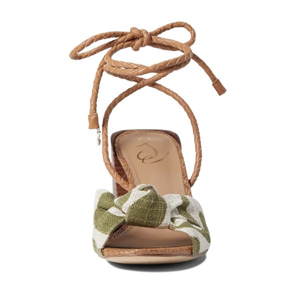 Like New  Sam Edelman Bodhi Block Heel Ankle Lace Up Sandals - Picture 3 of 6